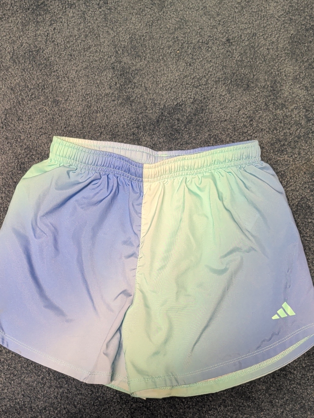 Girl's Gradient Athletic Shorts - Pastel Blue/Green